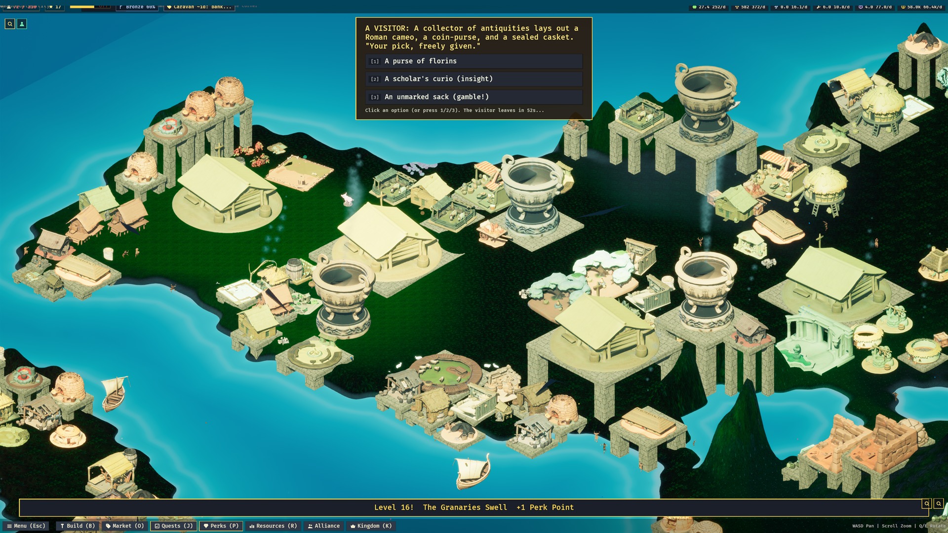 Bronze tropical island